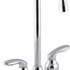 Brand new 😍 KOHLER Coralais® Two Lever Handle Bar Faucet in Polished Chrome 💯 2 Brand new 😍 KOHLER Coralais® Two Lever Handle Bar Faucet in Polished Chrome 💯 -Kitchen and bathroom Sale Query 489