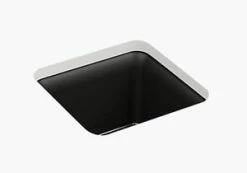 Best Pirce 💯 KOHLER Cairn™ 15-1/2 x 15-1/2 in. Undermount Neoroc Bar Sink in Matte Black 🥰