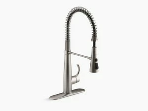 Cheap 😍 KOHLER Simplice® Single Handle Pull Down Semi-Professional Kitchen Faucet with Three-Function Spray, Magnetic Docking and MasterClean Technology in Vibrant® Stainless ❤️ 3 Cheap 😍 KOHLER Simplice® Single Handle Pull Down Semi-Professional Kitchen Faucet with Three-Function Spray, Magnetic Docking and MasterClean Technology in Vibrant® Stainless ❤️