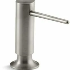 Deals 🧨 KOHLER 4-7/16 in. 16 oz Kitchen Soap Dispenser in Vibrant Brushed Nickel 👍