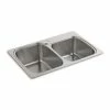 Brand new 🎉 KOHLER Verse™ 33 x 22 in. 1 Hole Stainless Steel Double Bowl Dual Mount Kitchen Sink 👏 -Kitchen and bathroom Sale Query 526