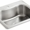Flash Sale 🥰 KOHLER Staccato™ 25 x 22 in. 1 Hole Stainless Steel Single Bowl Drop-in Kitchen Sink 🧨 1 Flash Sale 🥰 KOHLER Staccato™ 25 x 22 in. 1 Hole Stainless Steel Single Bowl Drop-in Kitchen Sink 🧨 -Kitchen and bathroom Sale Query 546