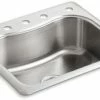 Deals 🥰 KOHLER Staccato™ 25 x 22 in. 4 Hole Stainless Steel Single Bowl Drop-in Kitchen Sink 👏 2 Deals 🥰 KOHLER Staccato™ 25 x 22 in. 4 Hole Stainless Steel Single Bowl Drop-in Kitchen Sink 👏 -Kitchen and bathroom Sale Query 548