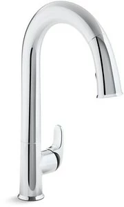 Discount 🎁 KOHLER Sensate™ Single Handle Pull Down Touchless Kitchen Faucet with Response, Sweep Spray and DockNetik Technology in Polished Chrome 😀