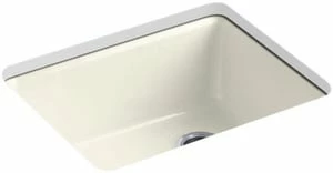 Best deal 🎉 KOHLER Riverby® 25 x 22 in. 5 Hole Cast Iron Single Bowl Undermount Kitchen Sink in Biscuit 🎉 3 Best deal 🎉 KOHLER Riverby® 25 x 22 in. 5 Hole Cast Iron Single Bowl Undermount Kitchen Sink in Biscuit 🎉