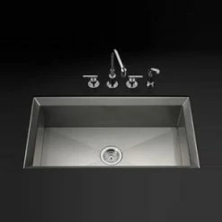 Deals ✔️ KOHLER Poise® 33 x 18 in. No Hole Stainless Steel Single Bowl Undermount Kitchen Sink 🧨