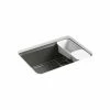 Coupon 💯 KOHLER Riverby® 27 x 22 in. 5-Hole Cast Iron Single Bowl Undermount Kitchen Sink in Thunder™ Grey ⭐ 1 Coupon 💯 KOHLER Riverby® 27 x 22 in. 5-Hole Cast Iron Single Bowl Undermount Kitchen Sink in Thunder™ Grey ⭐ -Kitchen and bathroom Sale Query 599