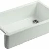 Deals 🔥 KOHLER Whitehaven® 35-11/16 x 21-9/16 in. Cast Iron Single Bowl Farmhouse Kitchen Sink in Sea Salt™ 🔔 -Kitchen and bathroom Sale Query 6