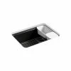 Deals ⌛ KOHLER Riverby® 27 x 22 in. 5-Hole Cast Iron Single Bowl Undermount Kitchen Sink in Black Black™ 😉 2 Deals ⌛ KOHLER Riverby® 27 x 22 in. 5-Hole Cast Iron Single Bowl Undermount Kitchen Sink in Black Black™ 😉 -Kitchen and bathroom Sale Query 601