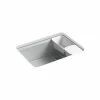Buy 😍 KOHLER Riverby® 27 x 22 in. 5-Hole Cast Iron Single Bowl Undermount Kitchen Sink in Ice™ Grey 🤩 1 Buy 😍 KOHLER Riverby® 27 x 22 in. 5-Hole Cast Iron Single Bowl Undermount Kitchen Sink in Ice™ Grey 🤩 -Kitchen and bathroom Sale Query 603