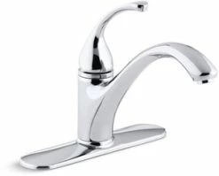 Best Pirce 🔔 KOHLER Forte® Single Handle Kitchen Faucet in Polished Chrome 🧨