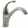 Deals 🌟 KOHLER Forte® Single Handle Kitchen Faucet in Vibrant® Brushed Nickel 😍 -Kitchen and bathroom Sale Query 615