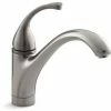 Best Sale ⭐ KOHLER Forte® Single Handle Kitchen Faucet in Vibrant® Stainless 🎉 -Kitchen and bathroom Sale Query 617