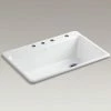 Brand new 🥰 KOHLER Riverby® 33 x 22 in. 4 Hole Cast Iron Single Bowl Drop-in Kitchen Sink in White ❤️ 2 Brand new 🥰 KOHLER Riverby® 33 x 22 in. 4 Hole Cast Iron Single Bowl Drop-in Kitchen Sink in White ❤️ -Kitchen and bathroom Sale Query 620
