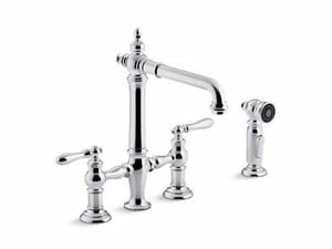 Best deal 🔔 KOHLER Artifacts® Two Handle Bridge Kitchen Faucet in Polished Chrome 👏 3 Best deal 🔔 KOHLER Artifacts® Two Handle Bridge Kitchen Faucet in Polished Chrome 👏