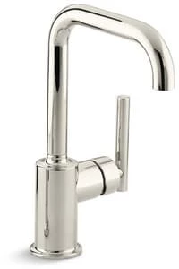 Best reviews of ❤️ KOHLER Purist® Single Handle Kitchen Faucet in Vibrant® Polished Nickel 🤩