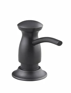 Outlet 🎉 KOHLER Forte® 3-5/16 in. 16 oz Kitchen Soap Dispenser in Matte Black 🌟