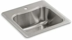 Promo 🤩 KOHLER Staccato™ 20 x 20 in. 1 Hole Stainless Steel Drop- Bar Sink ❤️