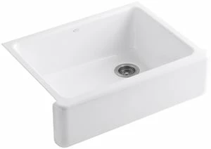 Deals 💯 KOHLER Whitehaven® 29-11/16 x 21-9/16 in. Cast Iron Single Bowl Farmhouse Kitchen Sink with Tall Apron in White ✔️ 3 Deals 💯 KOHLER Whitehaven® 29-11/16 x 21-9/16 in. Cast Iron Single Bowl Farmhouse Kitchen Sink with Tall Apron in White ✔️