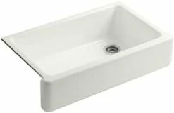 Brand new 😉 KOHLER Whitehaven® 35-11/16 x 21-9/16 in. Cast Iron Single Bowl Farmhouse Kitchen Sink in Dune ⭐