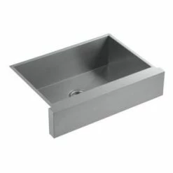 Best deal ✔️ KOHLER Vault™ 35-1/2 x 21-1/4 in. Stainless Steel Single Bowl Farmhouse Kitchen Sink with Sound Dampening - Basin Rack Included 🤩
